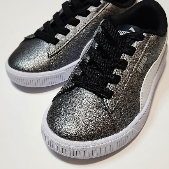 Puma Stretch Lace Slip-On Silver Sneakers, Size 13 ~ NWOT - Picture 2 of 9